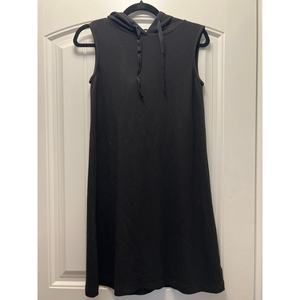 Philosophy Women’s Sleeveless‎ Stretch Hooded Pullover Mini Dress Size S Black